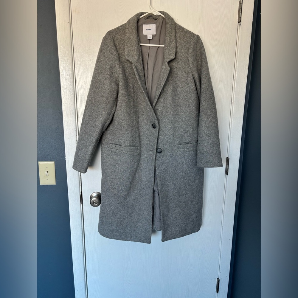 Old Navy Women's Gray Trench Coat